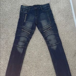 Biker jeans